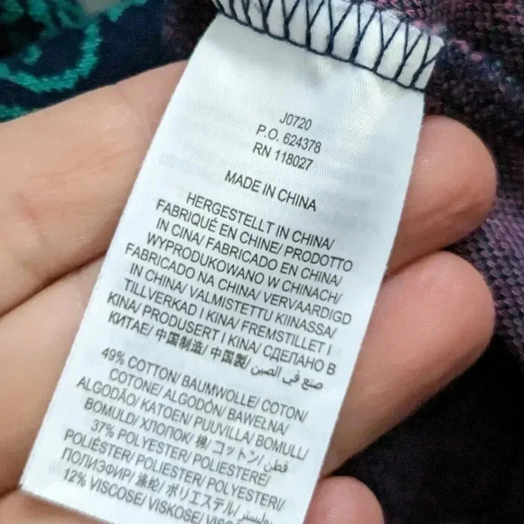 Boden Aria Jersey Bird Print Top - Picture 8 of 8